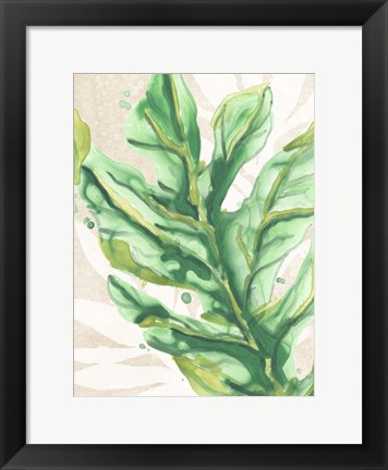 Framed Parchment Palms IV Print