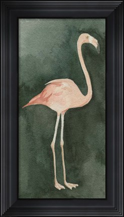 Framed Forest Flamingo II Print