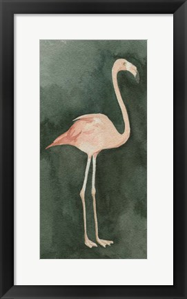 Framed Forest Flamingo II Print