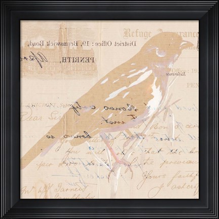 Framed Antique Pages II Print