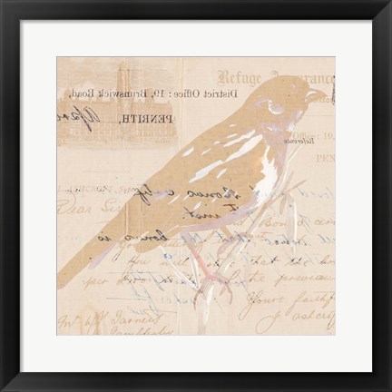 Framed Antique Pages II Print