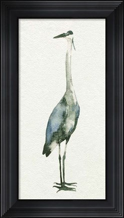 Framed Deep Blue Heron II Print