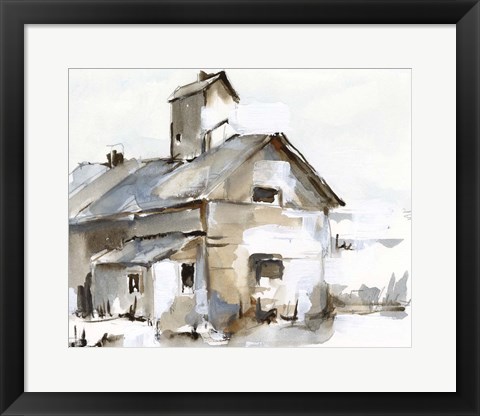 Framed Dilapidated Barn II Print