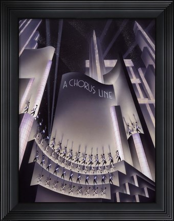 Framed Chorus Line Print