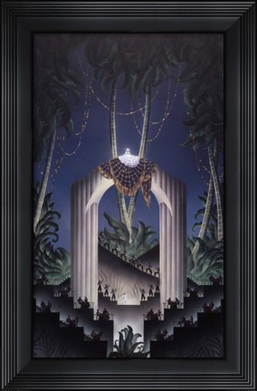 Framed Deco Paradise Print