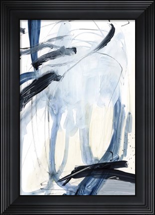 Framed Indigo Swash II Print