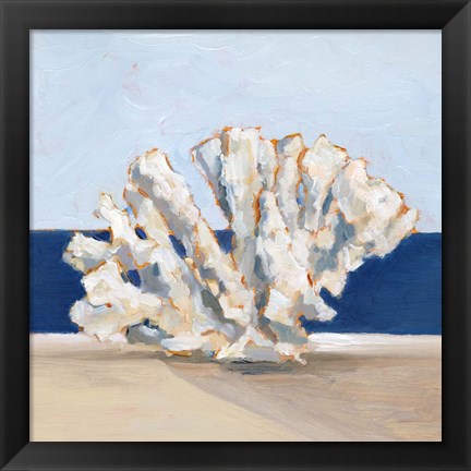 Framed Coral By the Shore I Print