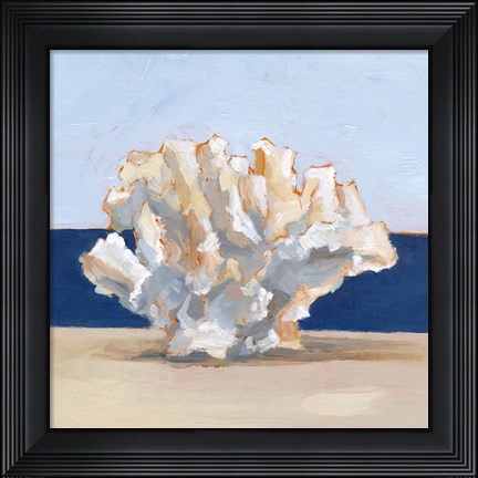 Framed Coral By the Shore II Print