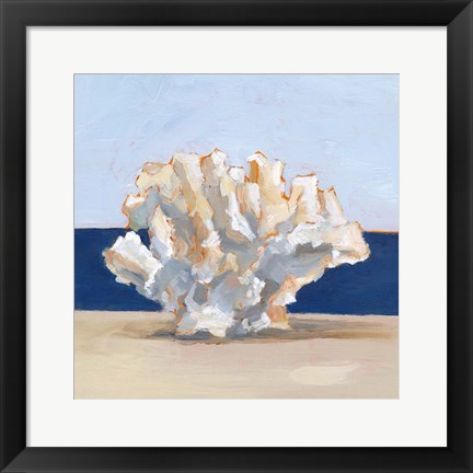 Framed Coral By the Shore II Print