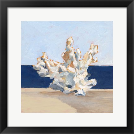 Framed Coral By the Shore IV Print