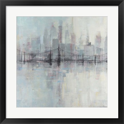 Framed Pastel Cityscape I Print