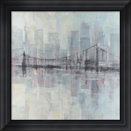 Framed Pastel Cityscape II Print