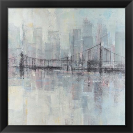 Framed Pastel Cityscape II Print