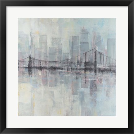 Framed Pastel Cityscape II Print