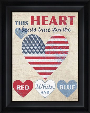 Framed This Heart Dark No Border Print