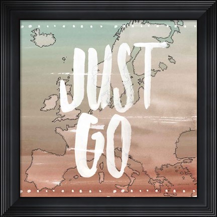 Framed World Traveler II Neutral Print