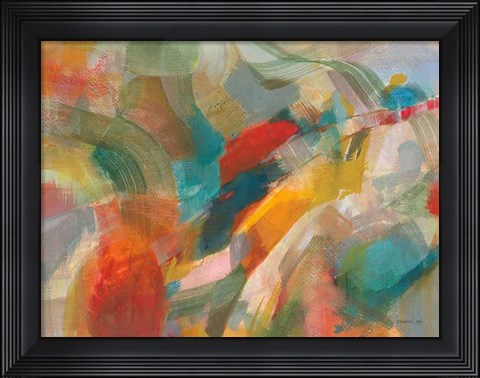 Framed Folds of Color Print