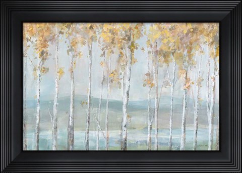 Framed Lakeview Birches Print