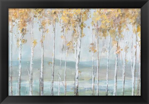 Framed Lakeview Birches Print