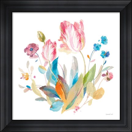 Framed Spring Tulips II Print