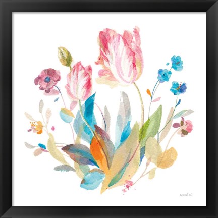 Framed Spring Tulips II Print