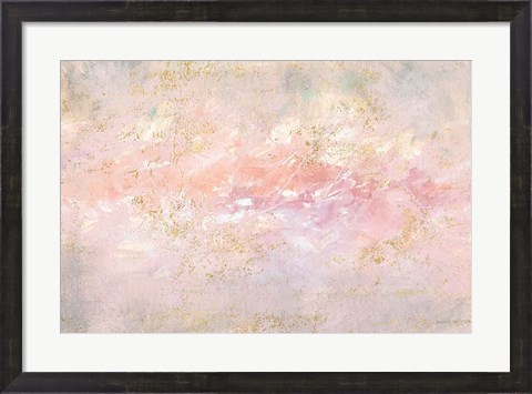 Framed Through Fog Blush and Gold Print