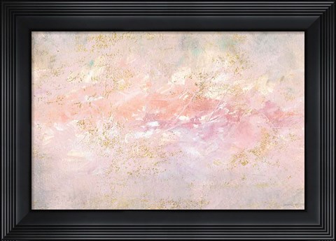 Framed Through Fog Blush and Gold Print