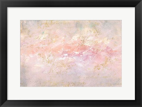 Framed Through Fog Blush and Gold Print