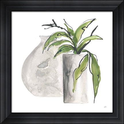 Framed Two Vases IV Print