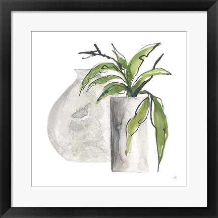 Framed Two Vases IV Print