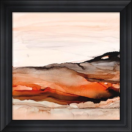 Framed Orangescape I Print