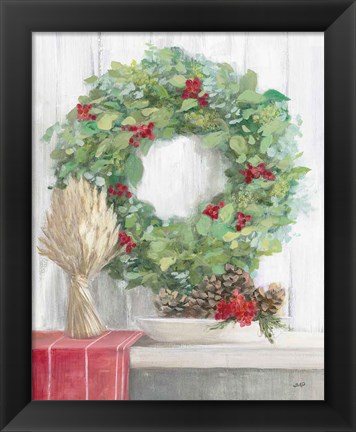 Framed Natural Christmas II Print