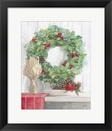 Framed Natural Christmas II Print