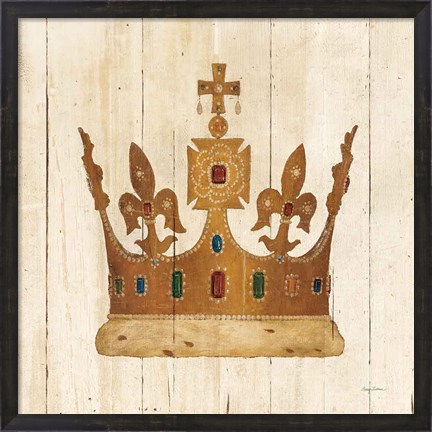 Framed Majestys Crown II Light Print