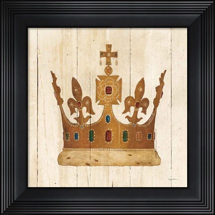 Framed Majestys Crown II Light Print