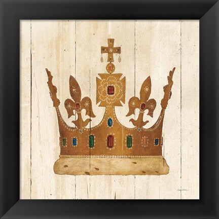 Framed Majestys Crown II Light Print