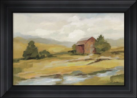 Framed Springtime Farm Neutral Print