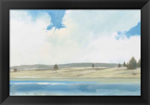 Framed Tranquil Landscape Print