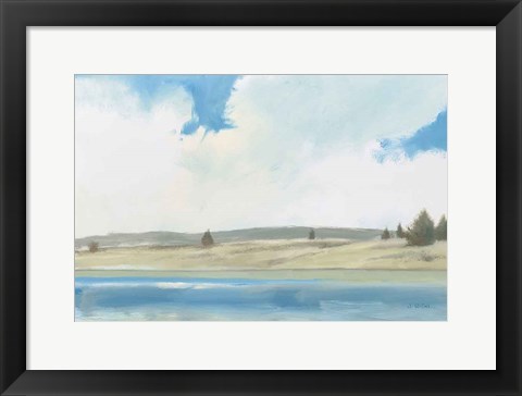 Framed Tranquil Landscape Print