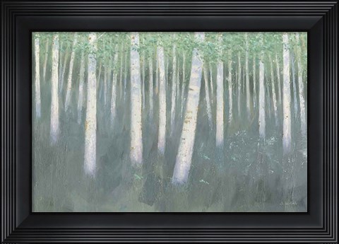 Framed Green Forest Hues II Print