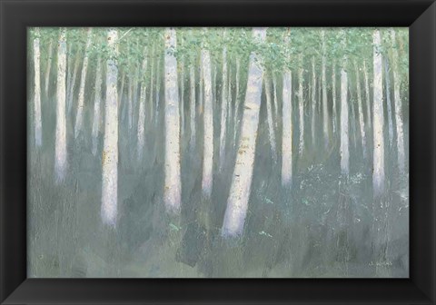 Framed Green Forest Hues II Print