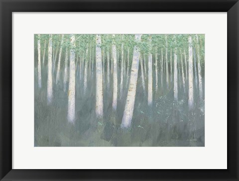 Framed Green Forest Hues II Print