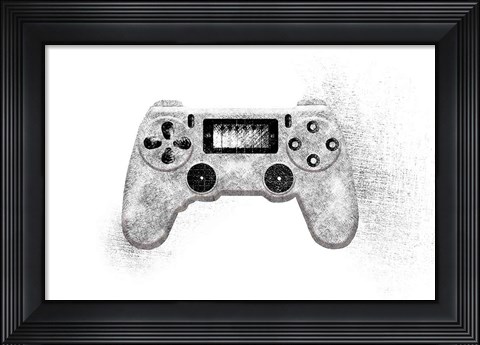 Framed Garage Gaming Print