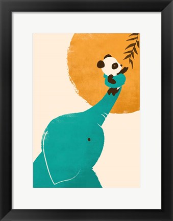 Framed Panda&#39;s Little Helper Print