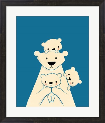 Framed Papa Bear Print