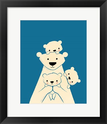 Framed Papa Bear Print