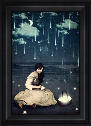 Framed Basket of Wishes Print