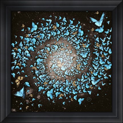 Framed Butterfly Galaxy Print