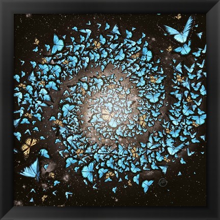 Framed Butterfly Galaxy Print