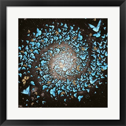 Framed Butterfly Galaxy Print